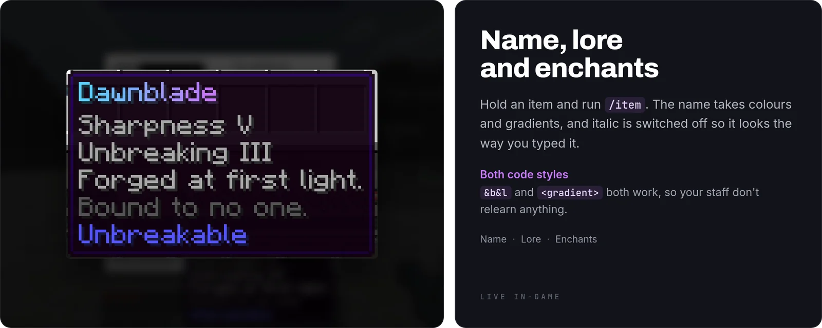 ItemForge: tooltip