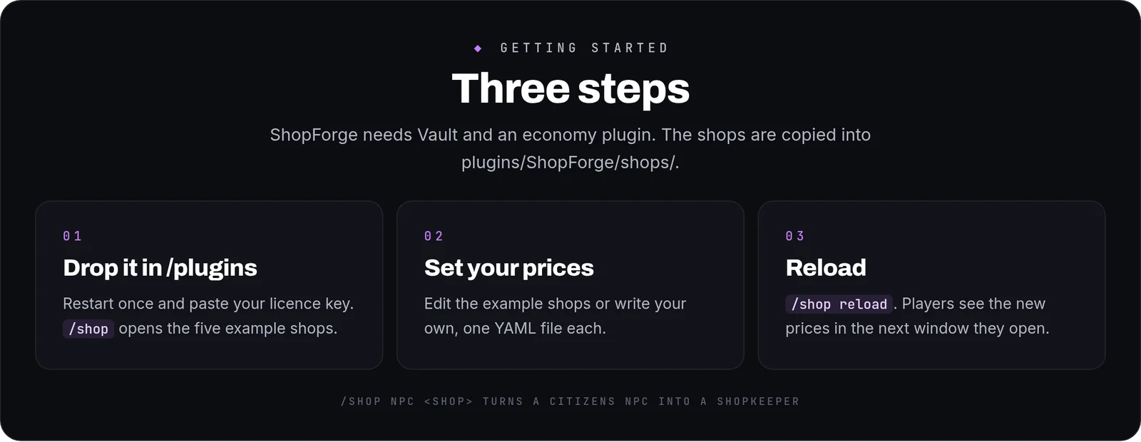 ShopForge: como se usa